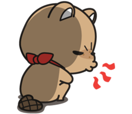 Grumpy Mr Beaver sticker #4976731