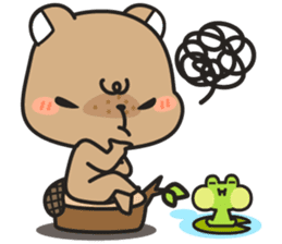 Grumpy Mr Beaver sticker #4976736