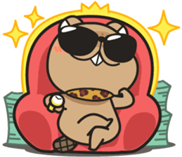 Grumpy Mr Beaver sticker #4976737