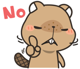 Grumpy Mr Beaver sticker #4976741