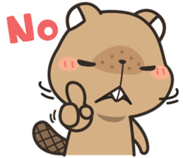 Grumpy Mr Beaver sticker #4976741