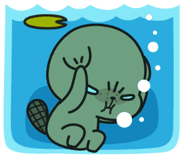 Grumpy Mr Beaver sticker #4976742