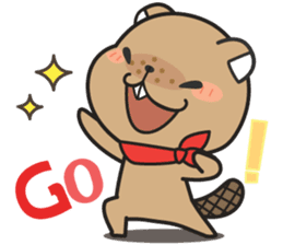 Grumpy Mr Beaver sticker #4976743