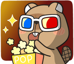 Grumpy Mr Beaver sticker #4976750