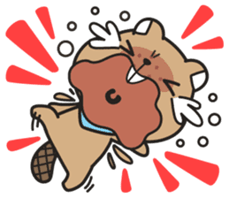Grumpy Mr Beaver sticker #4976751