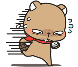 Grumpy Mr Beaver sticker #4976752