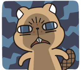Grumpy Mr Beaver sticker #4976753