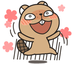 Grumpy Mr Beaver sticker #4976754