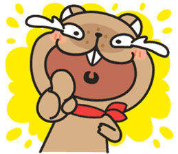 Grumpy Mr Beaver sticker #4976756