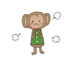 sarurun-monkey sticker #4977079