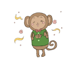 sarurun-monkey sticker #4977080