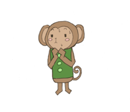 sarurun-monkey sticker #4977081