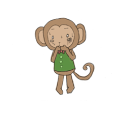 sarurun-monkey sticker #4977082