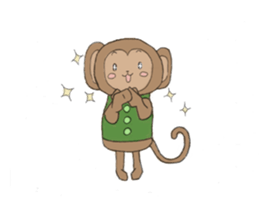 sarurun-monkey sticker #4977083