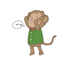 sarurun-monkey sticker #4977084