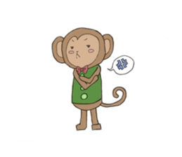 sarurun-monkey sticker #4977086