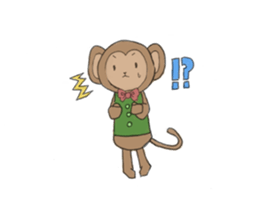 sarurun-monkey sticker #4977088