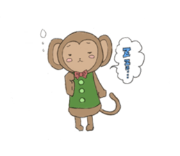 sarurun-monkey sticker #4977089