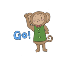 sarurun-monkey sticker #4977091