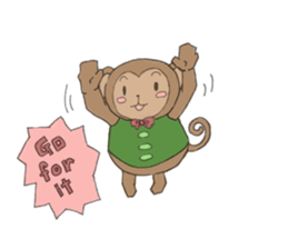 sarurun-monkey sticker #4977094