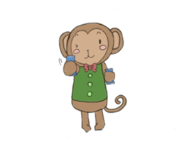 sarurun-monkey sticker #4977096