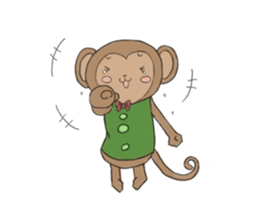 sarurun-monkey sticker #4977098