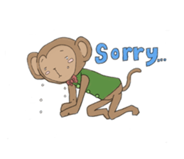 sarurun-monkey sticker #4977099