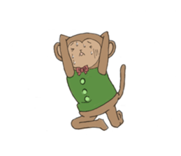 sarurun-monkey sticker #4977101