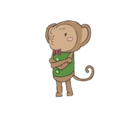 sarurun-monkey sticker #4977102