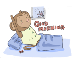 sarurun-monkey sticker #4977104