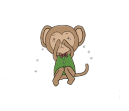 sarurun-monkey sticker #4977108