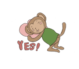 sarurun-monkey sticker #4977109