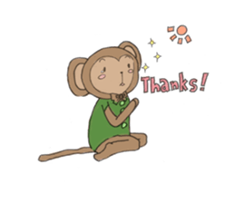 sarurun-monkey sticker #4977111