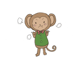 sarurun-monkey sticker #4977115