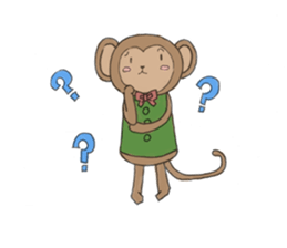 sarurun-monkey sticker #4977117