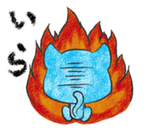 Sky Blue Cat sticker #4977174