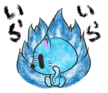 Sky Blue Cat sticker #4977175