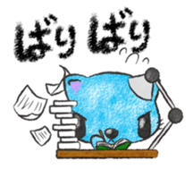 Sky Blue Cat sticker #4977178