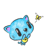 Sky Blue Cat sticker #4977194