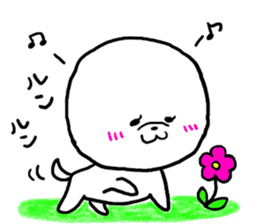 white cute dog Part2 sticker #4977801