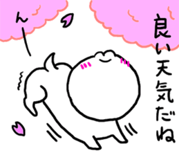 white cute dog Part2 sticker #4977802