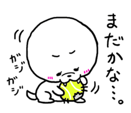 white cute dog Part2 sticker #4977824