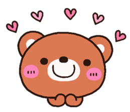 bear heart 16 sticker #4977858