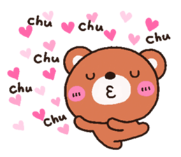 bear heart 16 sticker #4977859