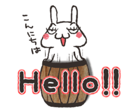 False eyelashes rabbit1 sticker #4978359