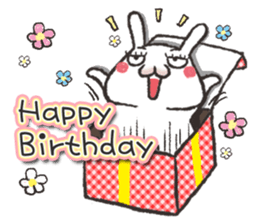 False eyelashes rabbit1 sticker #4978366