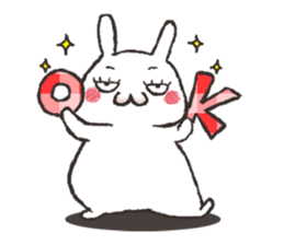 False eyelashes rabbit1 sticker #4978370