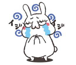 False eyelashes rabbit1 sticker #4978382