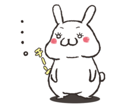 False eyelashes rabbit1 sticker #4978384