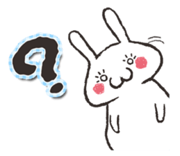 False eyelashes rabbit1 sticker #4978385